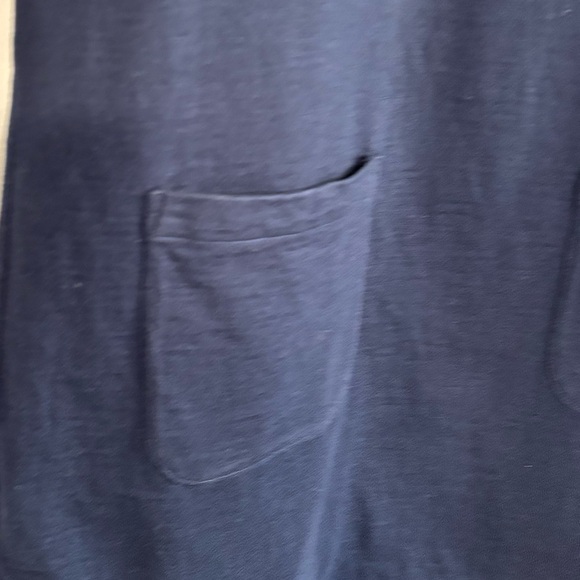 J. Crew Short Sleeve Colorblock Blue & Cream Shift Dress Size Lg - Picture 3 of 9